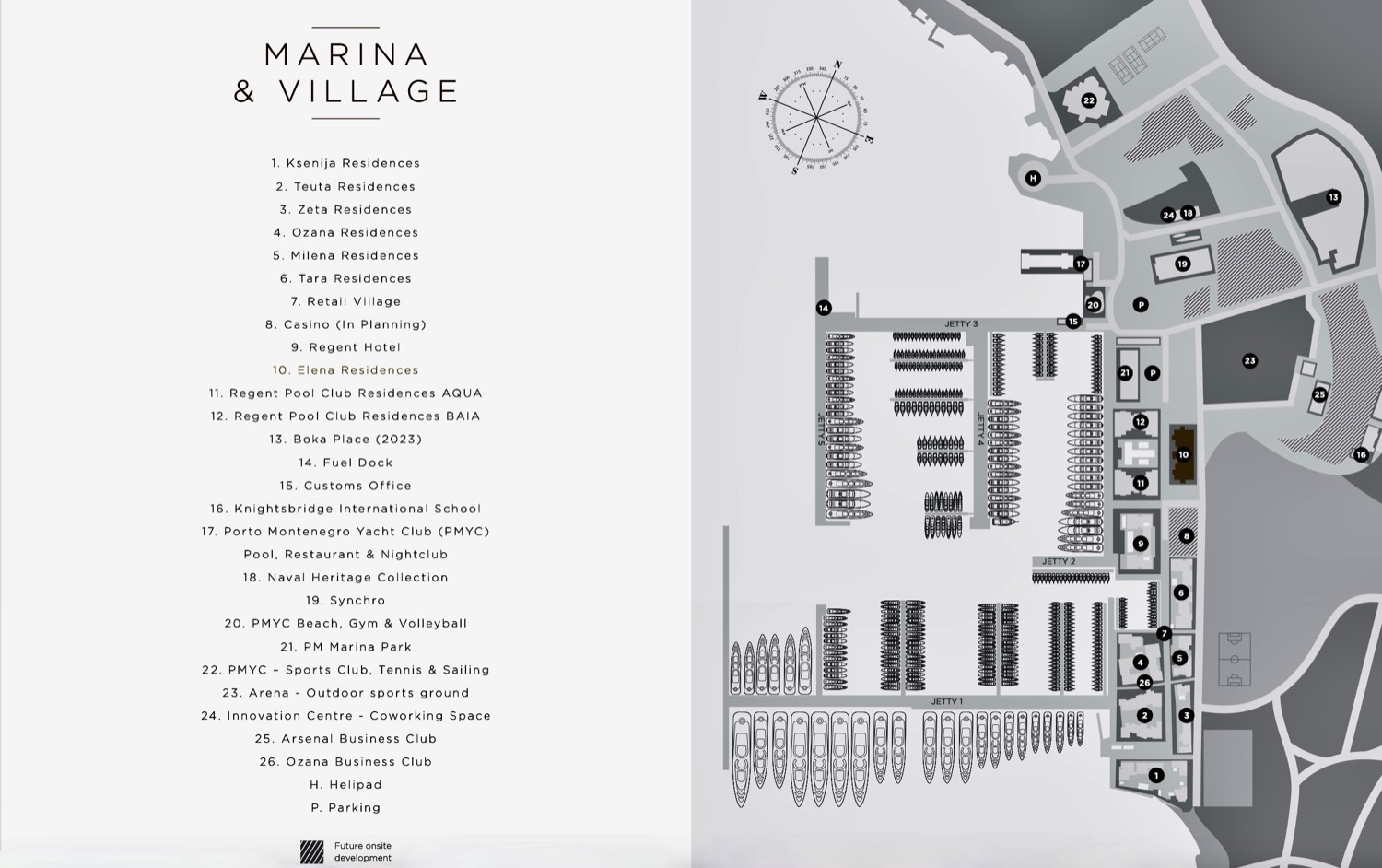 Marina & Village Map